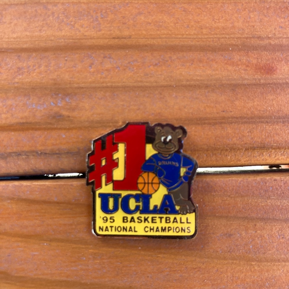 1995 UCLA Bruins Basketball Champions #1 Lapel Pin Featuring Bear Mascot